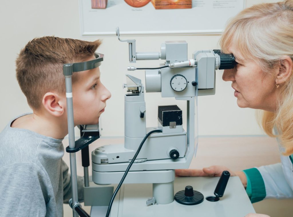 Vision acuity test