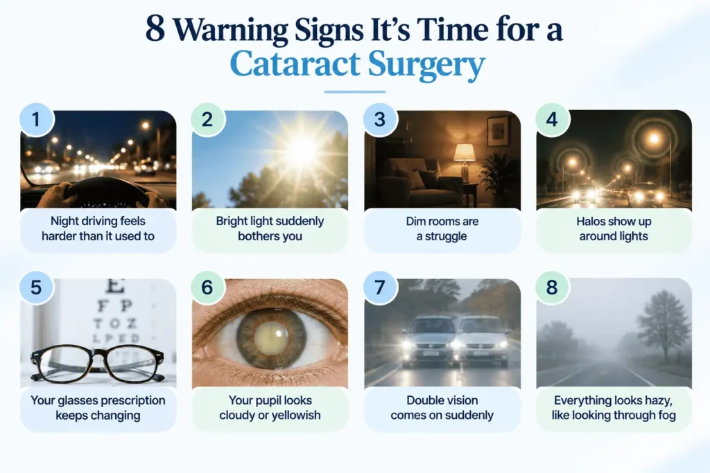Signs it's time for cataract surgery