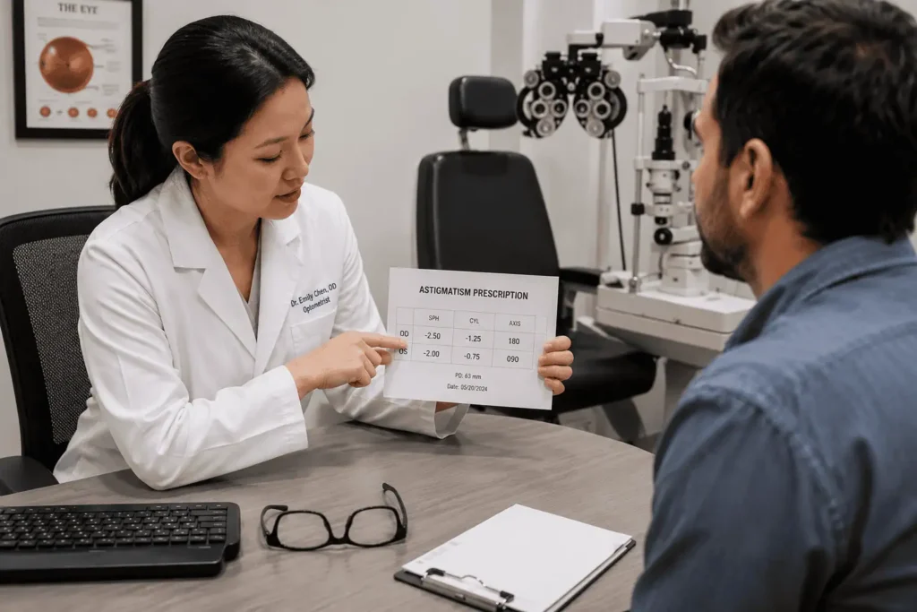 how to read astigmatism prescription